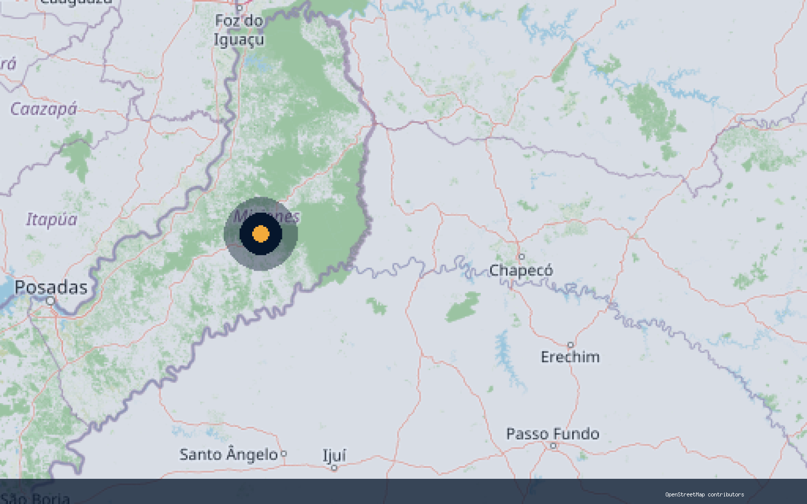 Mapa de Misiones para la cobertura de marketing digital de empresas de aberturas